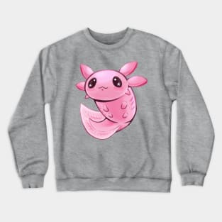 Pink Axolotl Crewneck Sweatshirt